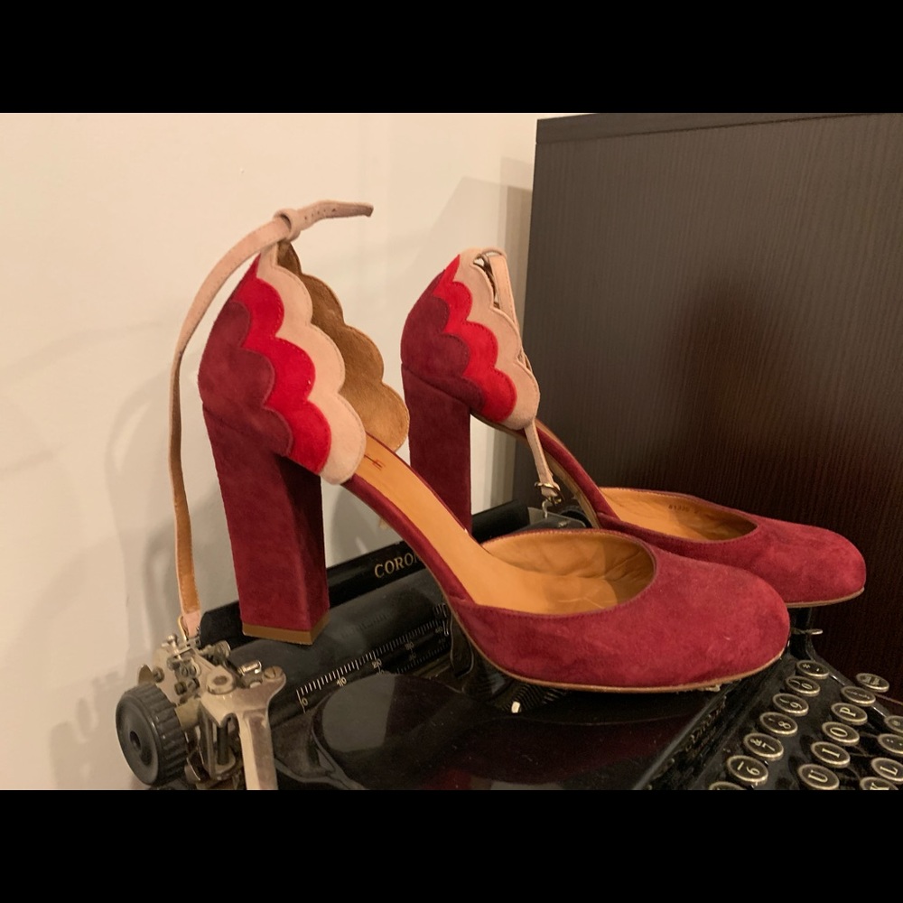 Pumps Chie burgundy block heal EUR-40